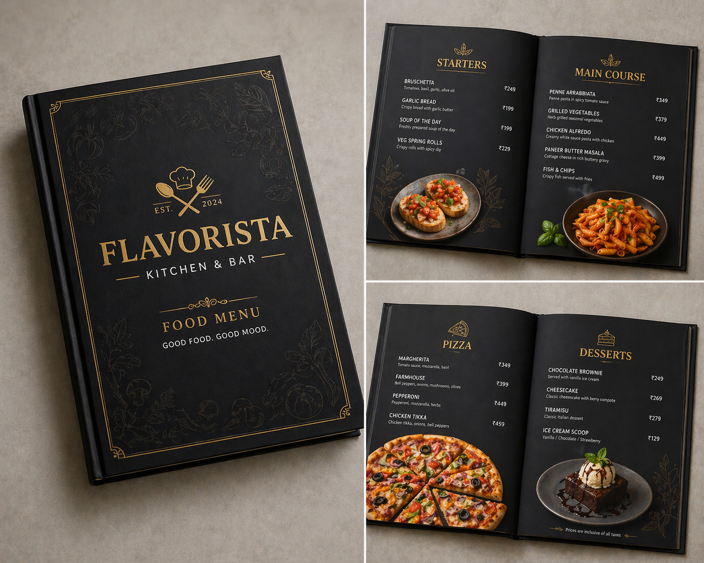 Food Menu Book